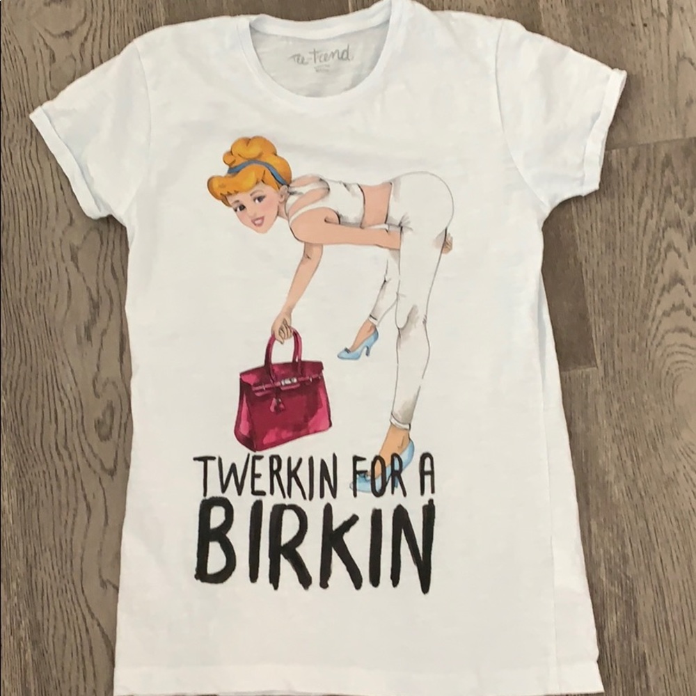 twerkin  for a Birkin white s/s t-shirt